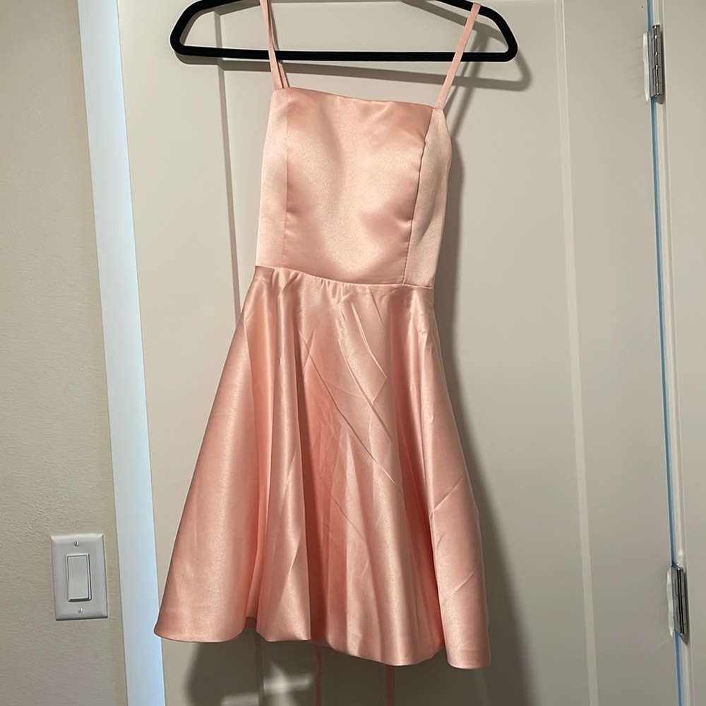 COPY - Pink Satin Mini-Dress